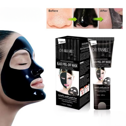 Dr. Rashel Deep Cleansing Blackhead Remover Peel-off Face Mask – Purifying Charcoal Formula For Clearer, Smoother Skin – 100ml Tube For All Skin Types